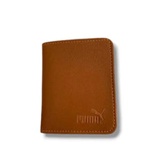 Brown Leather Wallet for Men with 3 Card Slots & Cash Pocket