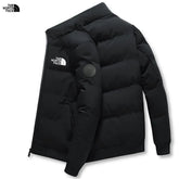 Men Black North Face Puffer Jacket Winter Warm Zipper