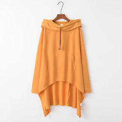 Women Hooded Vest Green Asymmetric Winter Wear