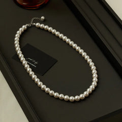 925 Sterling Silver Pearl Necklace for Women