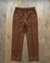 Brown Drawstring Pants for Women, Casual Comfort Wear