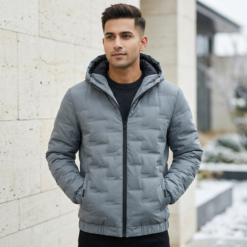 Men's Winter Hooded Cotton Jacket Korean Style
