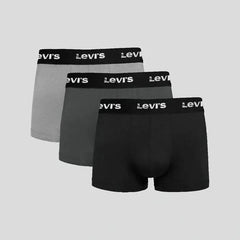 Levi's Men Cotton Boxers 3 Pack Small Multicolor