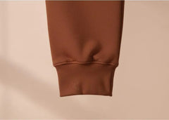 Men Brown Fleece Slim Fit Cargo Pants Winter