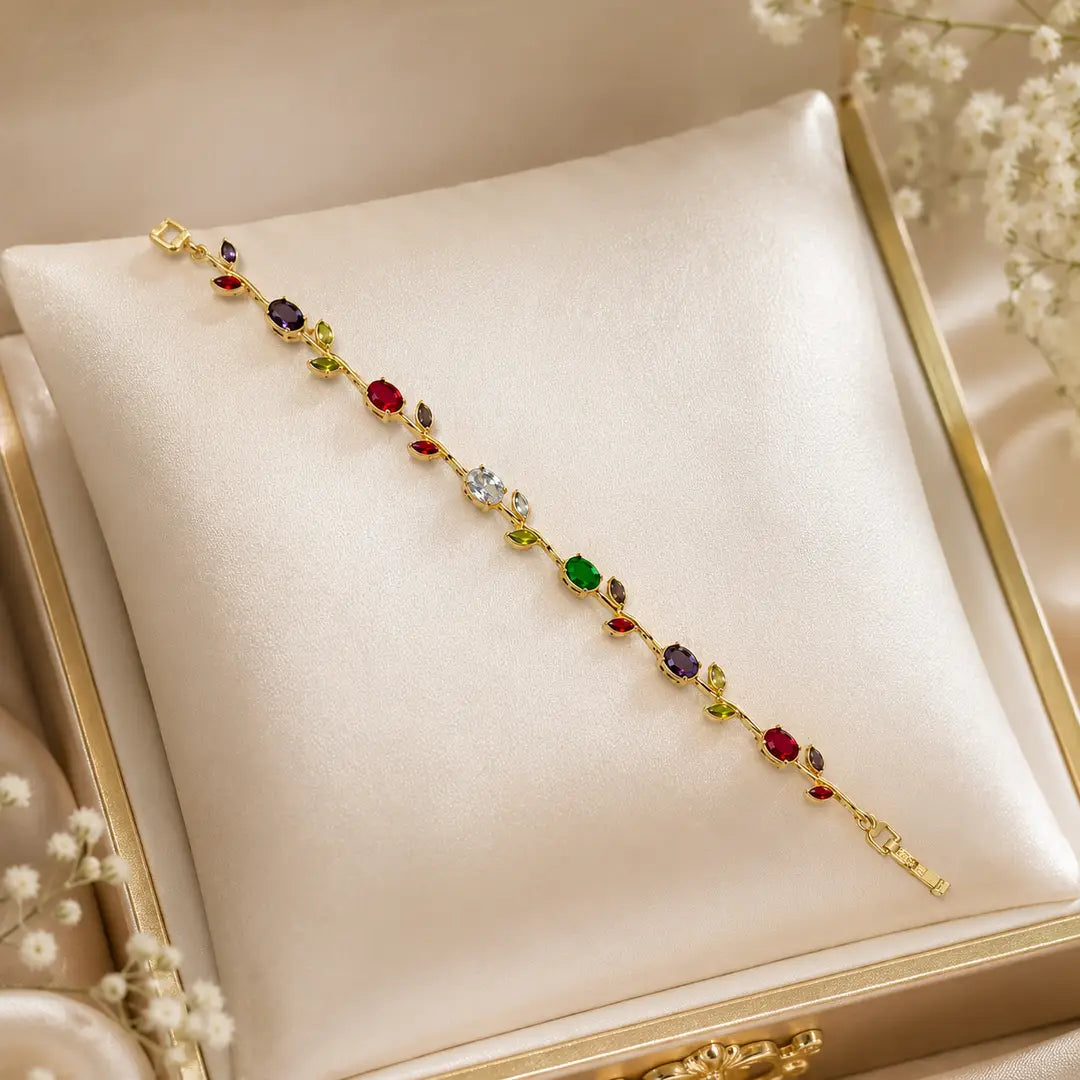 Golden Base Trending Tulip Braclet