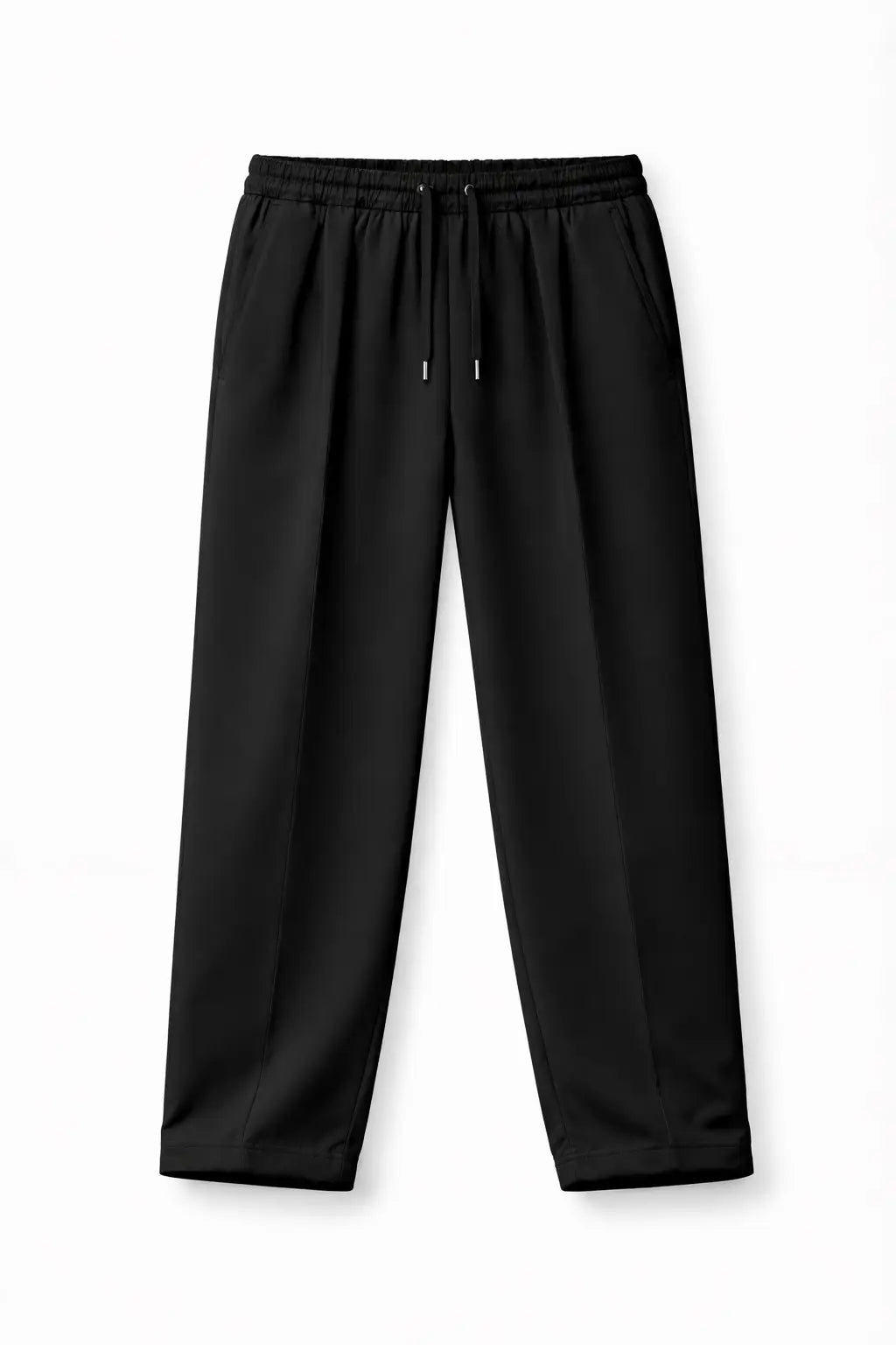 1 Pc Men's Cotton Plain Pleated Trousers
