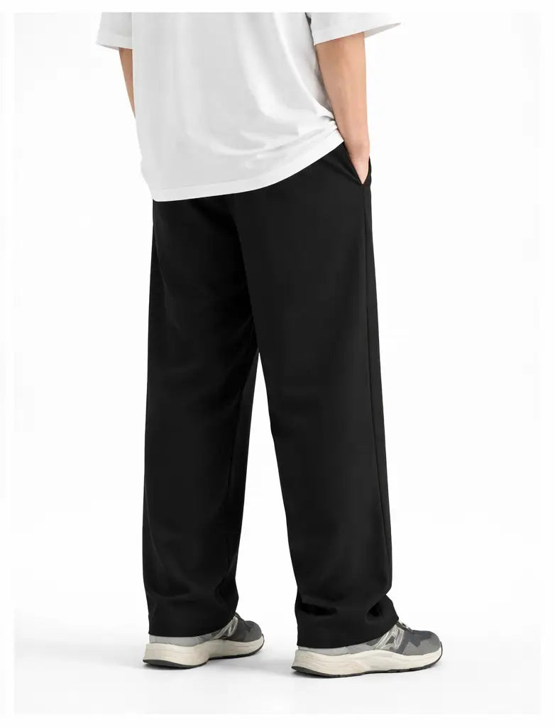 1 Pc Men's Cotton Plain Pleated Trousers