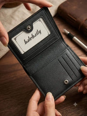 Men's Double Fold Crocodile Design Wallet