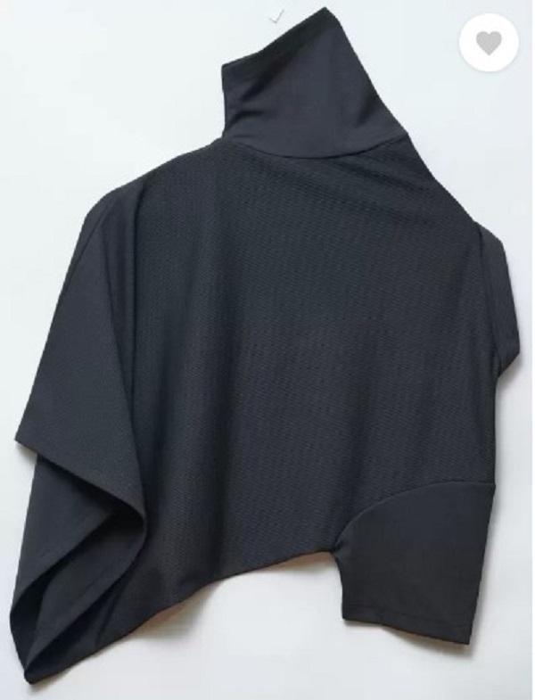 Black Cotton Polo Shirt for Men Summer Casual Wear